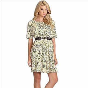 Anthropologie Cremieux Horse Print Pleated Dress